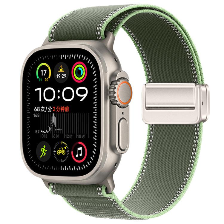 Cinturino per orologio in nylon con fibbia magnetica e passante Trail Loop., For Apple Watch 46mm / 49mm / 45mm / 44mm
