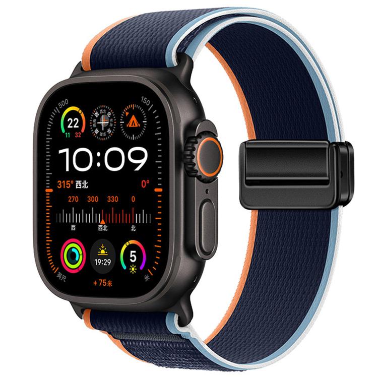 Cinturino per orologio in nylon con fibbia magnetica e passante Trail Loop., For Apple Watch 46mm / 49mm / 45mm / 44mm