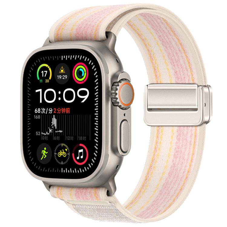 Cinturino per orologio in nylon con fibbia magnetica e passante Trail Loop., For Apple Watch 46mm / 49mm / 45mm / 44mm