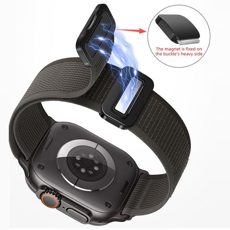 Cinturino per orologio in nylon con fibbia magnetica e passante Trail Loop., For Apple Watch 42mm / 41mm / 40mm / 38mm