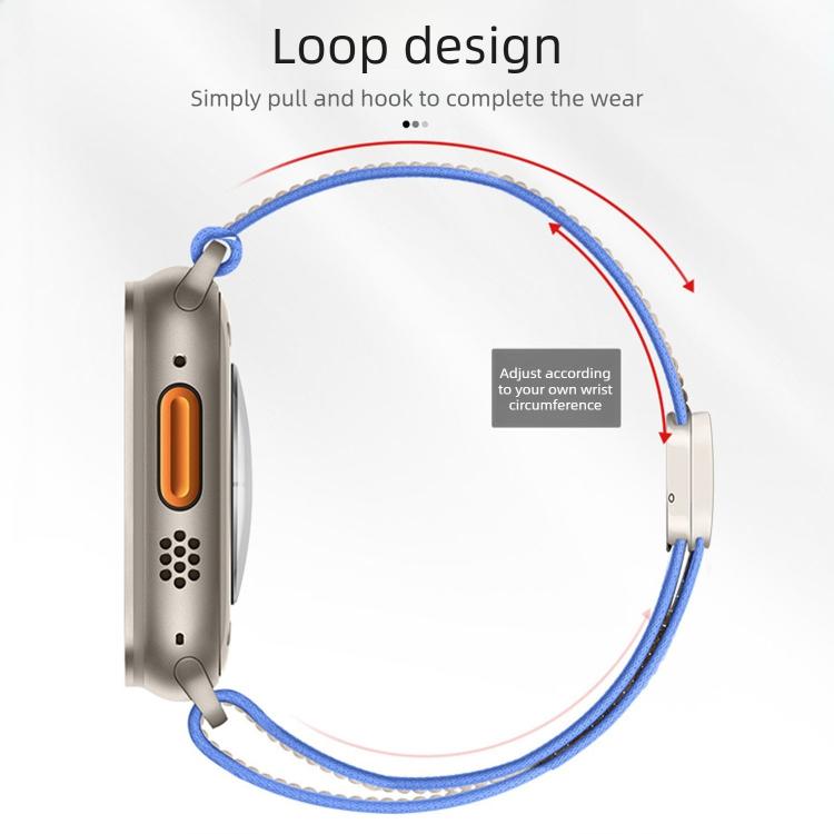 Cinturino per orologio in nylon con fibbia magnetica e passante Trail Loop., For Apple Watch 42mm / 41mm / 40mm / 38mm