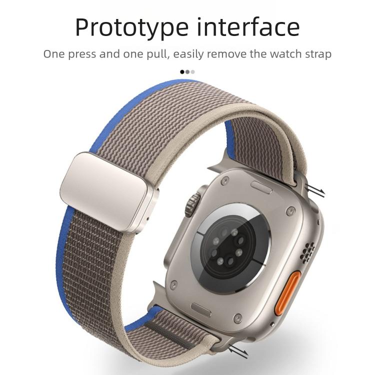 Cinturino per orologio in nylon con fibbia magnetica e passante Trail Loop., For Apple Watch 46mm / 49mm / 45mm / 44mm