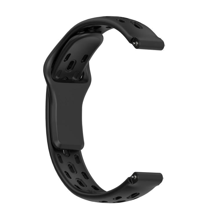 Cinturino per orologio in silicone traspirante, piatto, traforato e con fibbia inversa., For Huawei Band 11 / Band 11 Pro