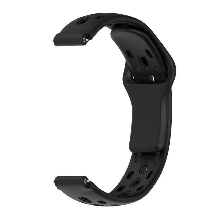Cinturino per orologio in silicone traspirante, piatto, traforato e con fibbia inversa., For Huawei Band 11 / Band 11 Pro