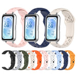 Cinturino per orologio in silicone traspirante, piatto, traforato e con fibbia inversa., For Huawei Band 11 / Band 11 Pro