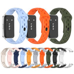 Cinturino per orologio in silicone traspirante, piatto, traforato e con fibbia inversa., For Huawei Band 11 / Band 11 Pro