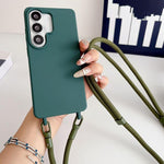 Custodia per telefono in silicone antiurto con cordino a tracolla da 7 mm., For Samsung Galaxy S26 5G, For Samsung Galaxy S25 FE 5G, For Samsung Galaxy A17 5G
