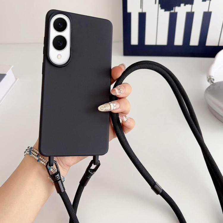 Custodia per telefono in silicone antiurto con cordino a tracolla da 7 mm., For Samsung Galaxy S26+ 5G, For Samsung Galaxy S25 Edge  5G, For samsung Galaxy S26 Ultra 5G