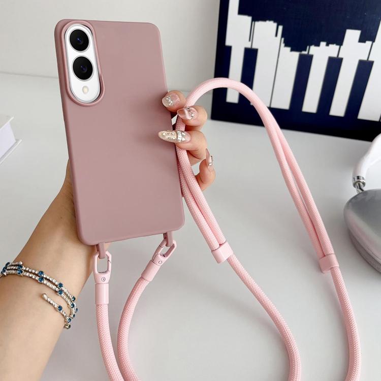 Custodia per telefono in silicone antiurto con cordino a tracolla da 7 mm., For Samsung Galaxy S26+ 5G, For Samsung Galaxy S25 Edge  5G, For samsung Galaxy S26 Ultra 5G
