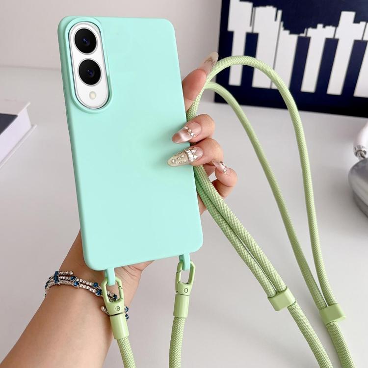 Custodia per telefono in silicone antiurto con cordino a tracolla da 7 mm., For Samsung Galaxy S26+ 5G, For Samsung Galaxy S25 Edge  5G, For samsung Galaxy S26 Ultra 5G