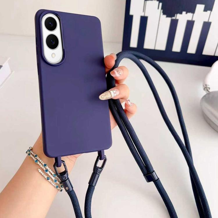 Custodia per telefono in silicone antiurto con cordino a tracolla da 7 mm., For Samsung Galaxy S26+ 5G, For Samsung Galaxy S25 Edge  5G, For samsung Galaxy S26 Ultra 5G