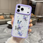 Custodia per telefono in TPU epossidico con glitter a farfalla colorata, For iPhone 17 Pro Max, For iPhone 17 Pro, For iPhone Air
