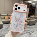 Custodia per telefono in TPU epossidico con glitter a farfalla colorata, For iPhone 17 Pro Max, For iPhone 17 Pro, For iPhone Air