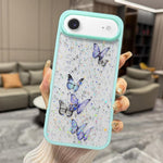 Custodia per telefono in TPU epossidico con glitter a farfalla colorata, For iPhone 17 Pro Max, For iPhone 17 Pro, For iPhone Air