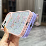 Custodia per telefono in TPU epossidico con glitter a farfalla colorata, For iPhone 17 Pro Max, For iPhone 17 Pro, For iPhone Air