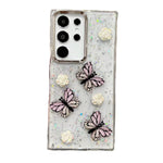 Custodia per telefono in TPU con farfalla tridimensionale e glitter., For Samsung Galaxy S26+ 5G, For Samsung Galaxy S26 Ultra 5G, For Samsung Galaxy S26 5G, For Samsung Galaxy A26 5G / A17, For Samsung Galaxy A36 / A56 5G