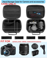 Borsa protettiva da viaggio per fotocamere reflex digitali Canon EOS Rebel T7 / R50 / R6 Mark II / R100 / R50 V / T6 / R8 / R10 / R5 Mark II / RP / R7 / 5D Mark IV / SL3 / T100