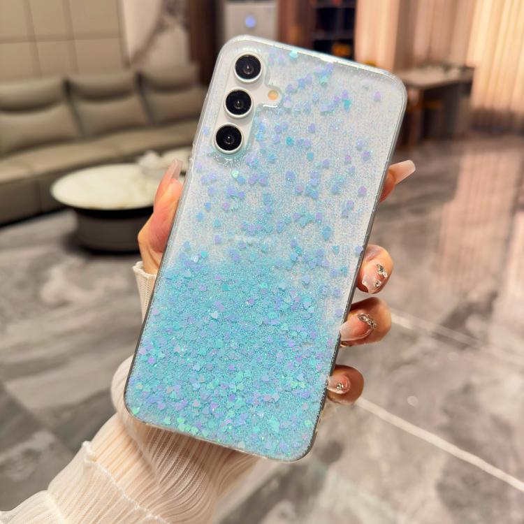 Custodia per telefono in TPU epossidico con glitter e effetto sfumato, decorata con paillettes e glitter., For Samsung Galaxy S26+ 5G, For Samsung Galaxy S26 Ultra 5G, For Samsung Galaxy S26 5G, For Samsung Galaxy S25 Edge 5G                           ...