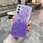 Custodia per telefono in TPU epossidico con glitter e effetto sfumato, decorata con paillettes e glitter., For Samsung Galaxy S26+ 5G, For Samsung Galaxy S26 Ultra 5G, For Samsung Galaxy S26 5G, For Samsung Galaxy S25 Edge 5G                           ...