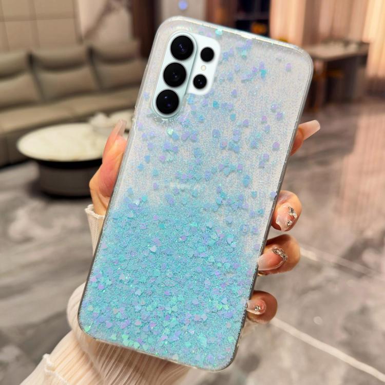 Custodia per telefono in TPU epossidico con glitter e effetto sfumato, decorata con paillettes e glitter., For Samsung Galaxy S26+ 5G, For Samsung Galaxy S26 Ultra 5G, For Samsung Galaxy S26 5G, For Samsung Galaxy S25 Edge 5G                           ...
