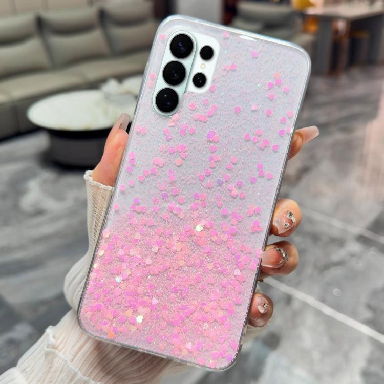 Custodia per telefono in TPU epossidico con glitter e effetto sfumato, decorata con paillettes e glitter., For Samsung Galaxy S26+ 5G, For Samsung Galaxy S26 Ultra 5G, For Samsung Galaxy S26 5G, For Samsung Galaxy S25 Edge 5G                           ...