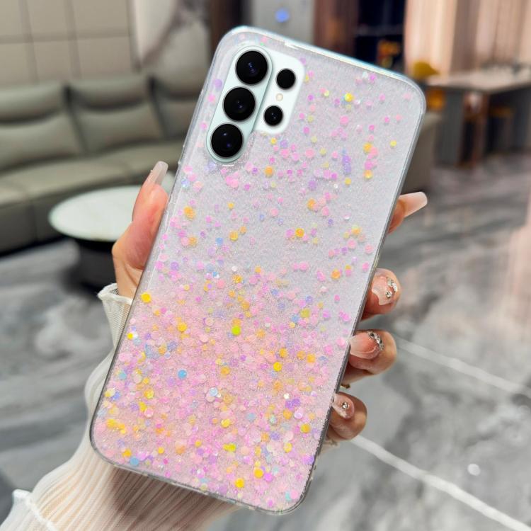 Custodia per telefono in TPU epossidico con glitter e effetto sfumato, decorata con paillettes e glitter., For Samsung Galaxy S26+ 5G, For Samsung Galaxy S26 Ultra 5G, For Samsung Galaxy S26 5G, For Samsung Galaxy S25 Edge 5G                           ...