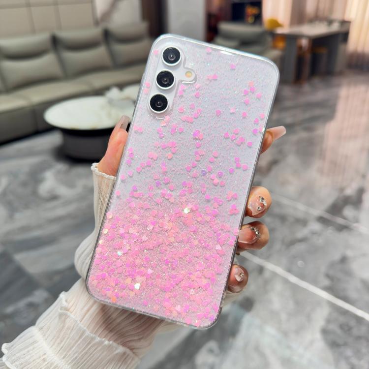 Custodia per telefono in TPU epossidico con glitter e effetto sfumato, decorata con paillettes e glitter., For Samsung Galaxy S26+ 5G, For Samsung Galaxy S26 Ultra 5G, For Samsung Galaxy S26 5G, For Samsung Galaxy S25 Edge 5G                           ...