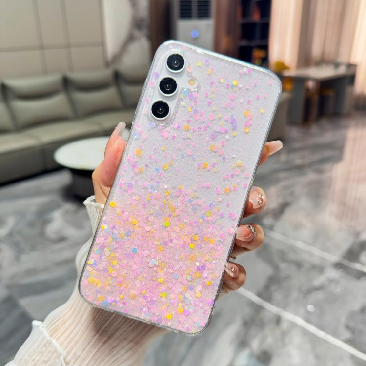 Custodia per telefono in TPU epossidico con glitter e effetto sfumato, decorata con paillettes e glitter., For Samsung Galaxy S26+ 5G, For Samsung Galaxy S26 Ultra 5G, For Samsung Galaxy S26 5G, For Samsung Galaxy S25 Edge 5G                           ...