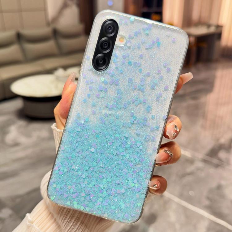 Custodia per telefono in TPU epossidico con glitter e effetto sfumato, decorata con paillettes e glitter., For Samsung Galaxy S26+ 5G, For Samsung Galaxy S26 Ultra 5G, For Samsung Galaxy S26 5G, For Samsung Galaxy S25 Edge 5G                           ...