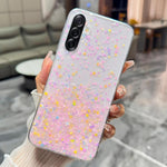 Custodia per telefono in TPU epossidico con glitter e effetto sfumato, decorata con paillettes e glitter., For Samsung Galaxy S26+ 5G, For Samsung Galaxy S26 Ultra 5G, For Samsung Galaxy S26 5G, For Samsung Galaxy S25 Edge 5G                           ...
