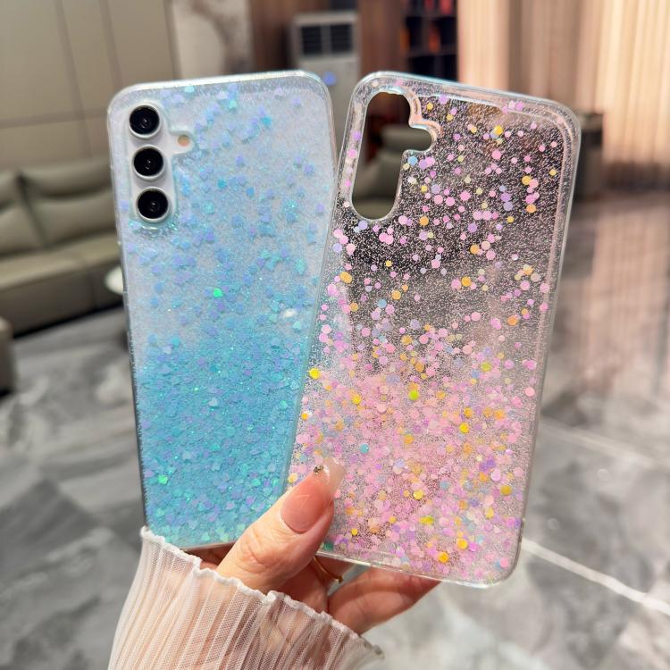 Custodia per telefono in TPU epossidico con glitter e effetto sfumato, decorata con paillettes e glitter., For Samsung Galaxy S26+ 5G, For Samsung Galaxy S26 Ultra 5G, For Samsung Galaxy S26 5G, For Samsung Galaxy S25 Edge 5G                           ...