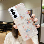 Custodia per telefono in TPU e resina epossidica con motivo floreale piccolo e fresco, For Samsung Galaxy S26+ 5G, For Samsung Galaxy S26 Ultra 5G, For Samsung Galaxy S26 5G, For Samsung Galaxy A17 / A26 5G