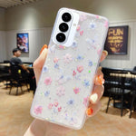 Custodia per telefono in TPU e resina epossidica con motivo floreale piccolo e fresco, For Samsung Galaxy S26+ 5G, For Samsung Galaxy S26 Ultra 5G, For Samsung Galaxy S26 5G, For Samsung Galaxy A17 / A26 5G