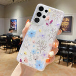 Custodia per telefono in TPU e resina epossidica con motivo floreale piccolo e fresco, For Samsung Galaxy S26+ 5G, For Samsung Galaxy S26 Ultra 5G, For Samsung Galaxy S26 5G, For Samsung Galaxy A17 / A26 5G
