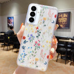 Custodia per telefono in TPU e resina epossidica con motivo floreale piccolo e fresco, For Samsung Galaxy S26+ 5G, For Samsung Galaxy S26 Ultra 5G, For Samsung Galaxy S26 5G, For Samsung Galaxy A17 / A26 5G