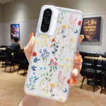 Custodia per telefono in TPU e resina epossidica con motivo floreale piccolo e fresco, For Samsung Galaxy A36 / A56 5G