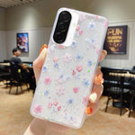 Custodia per telefono in TPU e resina epossidica con motivo floreale piccolo e fresco, For Samsung Galaxy S26+ 5G, For Samsung Galaxy S26 Ultra 5G, For Samsung Galaxy S26 5G, For Samsung Galaxy A17 / A26 5G
