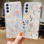 Custodia per telefono in TPU e resina epossidica con motivo floreale piccolo e fresco, For Samsung Galaxy S26+ 5G, For Samsung Galaxy S26 Ultra 5G, For Samsung Galaxy S26 5G, For Samsung Galaxy A17 / A26 5G