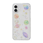 Custodia per telefono in TPU epossidico con glitter a forma di stella cosmica, For iPhone 17 Pro Max, For iPhone 17 Pro, For iPhone 17, For iPhone Air