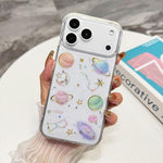 Custodia per telefono in TPU epossidico con glitter a forma di stella cosmica, For iPhone 17 Pro Max, For iPhone 17 Pro, For iPhone 17, For iPhone Air