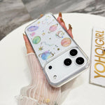 Custodia per telefono in TPU epossidico con glitter a forma di stella cosmica, For iPhone 17 Pro Max, For iPhone 17 Pro, For iPhone 17, For iPhone Air