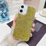 Custodia per telefono in TPU e resina epossidica con glitter e paillettes, For iPhone Air