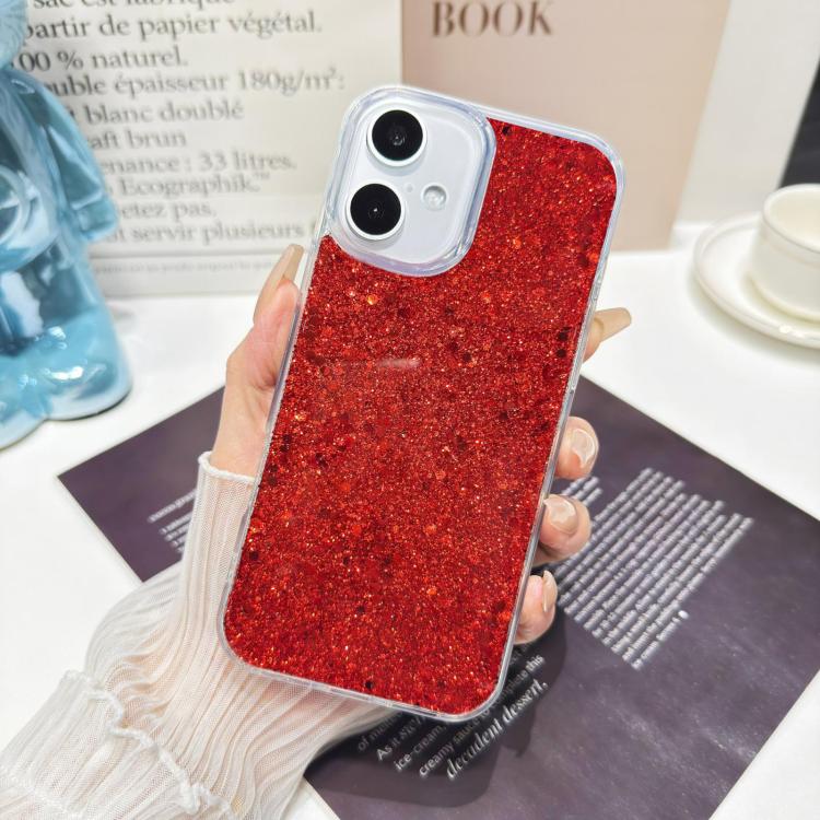 Custodia per telefono in TPU e resina epossidica con glitter e paillettes, For iPhone Air