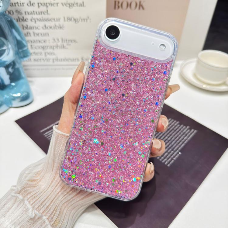 Custodia per telefono in TPU e resina epossidica con glitter e paillettes, For iPhone 17 Pro Max, For iPhone 17 Pro, For iPhone 17