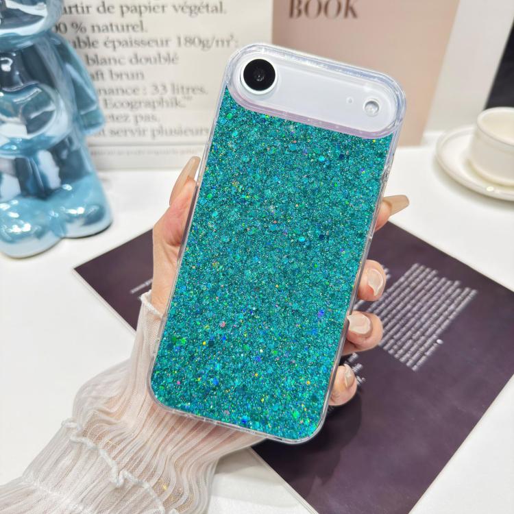 Custodia per telefono in TPU e resina epossidica con glitter e paillettes, For iPhone 17 Pro Max, For iPhone 17 Pro, For iPhone 17