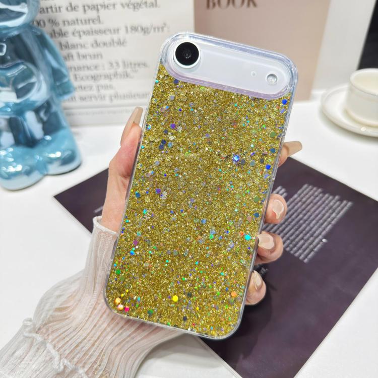 Custodia per telefono in TPU e resina epossidica con glitter e paillettes, For iPhone 17 Pro Max, For iPhone 17 Pro, For iPhone 17