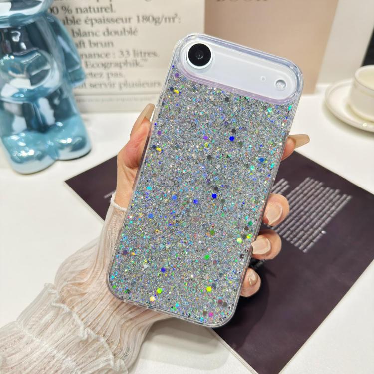 Custodia per telefono in TPU e resina epossidica con glitter e paillettes, For iPhone 17 Pro Max, For iPhone 17 Pro, For iPhone 17