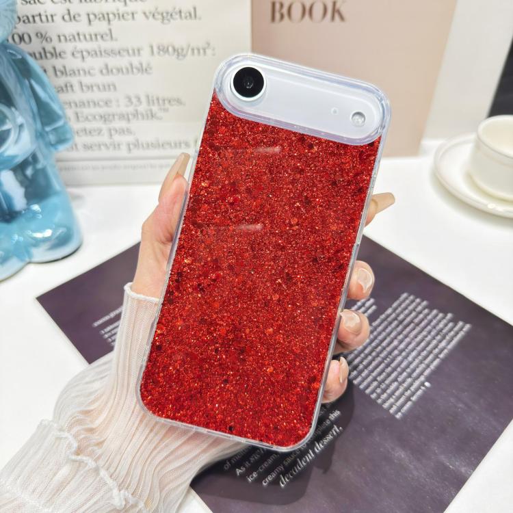 Custodia per telefono in TPU e resina epossidica con glitter e paillettes, For iPhone 17 Pro Max, For iPhone 17 Pro, For iPhone 17
