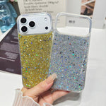 Custodia per telefono in TPU e resina epossidica con glitter e paillettes, For iPhone 17 Pro Max, For iPhone 17 Pro, For iPhone 17