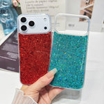Custodia per telefono in TPU e resina epossidica con glitter e paillettes, For iPhone 17 Pro Max, For iPhone 17 Pro, For iPhone 17